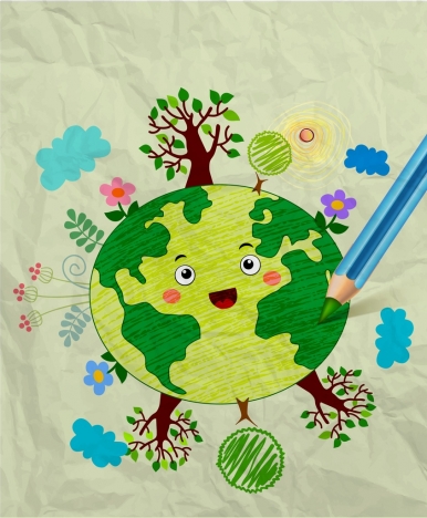 Premium Vector | Hand drawn earth day doodle-suu.vn