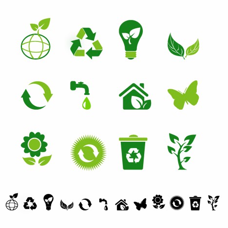 Eco icons vectors stock in format for free download 1.14MB
