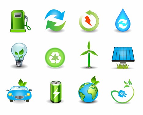 Environmental and Green Energy Icons