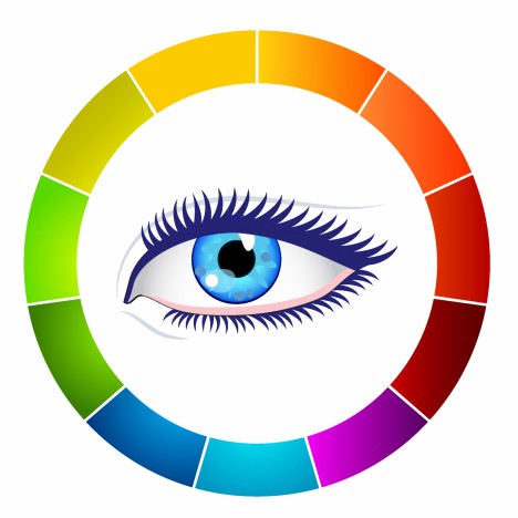 Eye and color wheel
