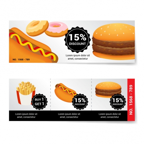 fast food discount banner