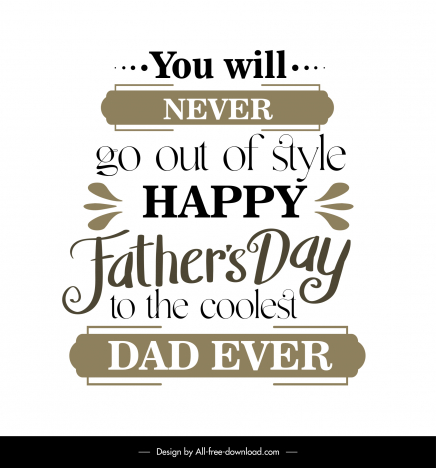 father day quotation template dynamic symmetric texts decor
