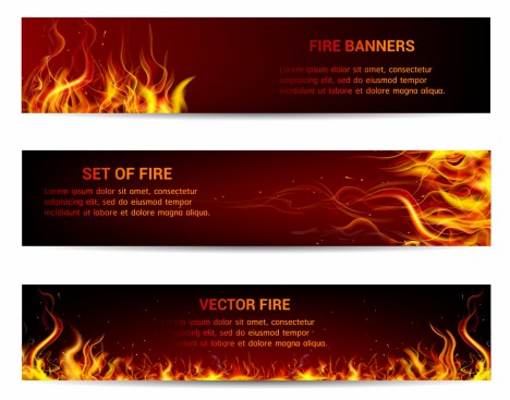Fire banner design