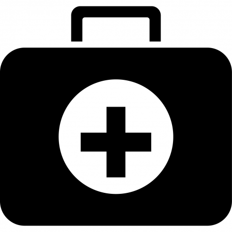 first aid sign icon flat contrast symbols outline