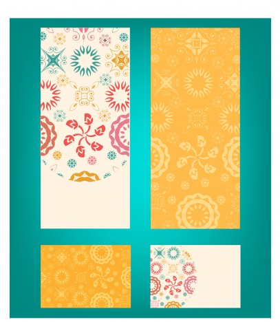 floral banner vector design