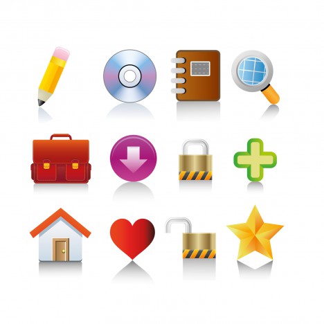 For web and internet vector icons set