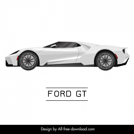 Ford GT marker drawing Stock Photo  Alamy