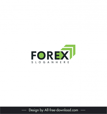 forex logo template elegant texts arrowheads decor