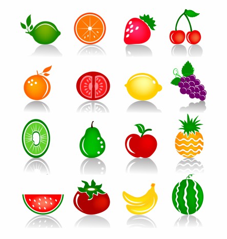 Fruits Colorful Icons