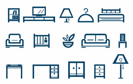 Furniture pictograms