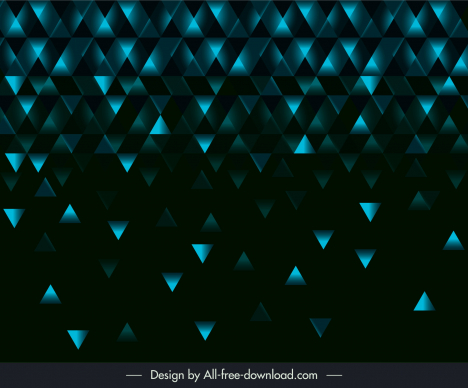 geometric background template dark blue triangles