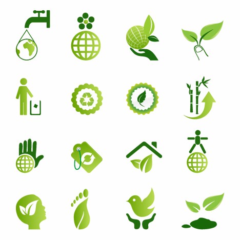 Green Environmental Icons