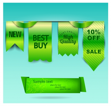 green sale label
