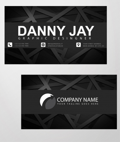 grey business card
