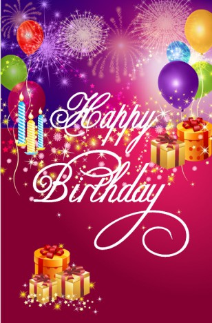 Happy Birthday Background vectors stock in format for free download 3.89MB