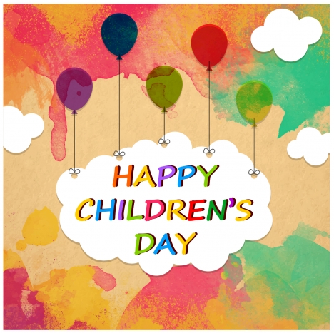 happy children day background