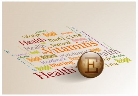 healthy advertisement banner illustration with vitamins