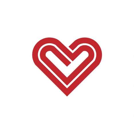 heart icon vector logo