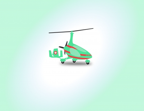 helicopter for medical transportation