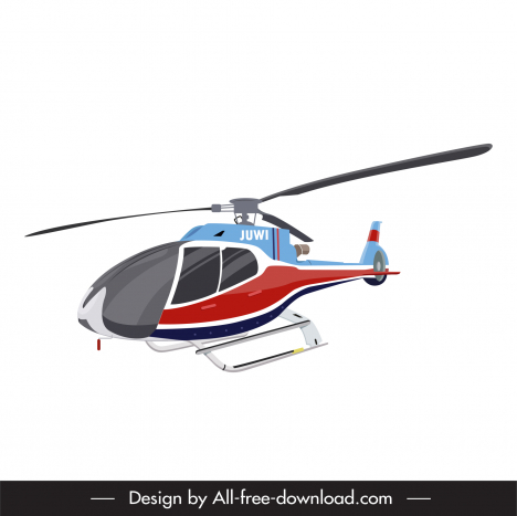helicopter icon modern flat design