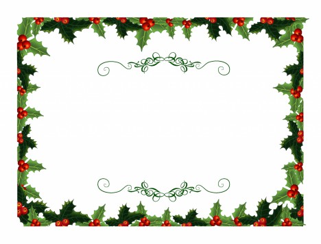 Holly Christmas Invite vectors stock in format for free download 