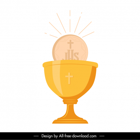 holy grail sign icon flat classical design