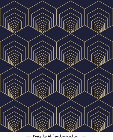 illusion pattern repeating symmetric polygonal shapes