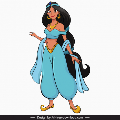 Jasmine cartoon character icon cute cartoon design vectors stock in format  for free download 162 bytes