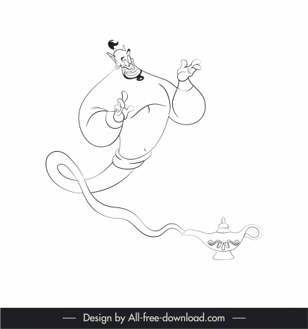 Drawing Aladdin #127682 (Animation Movies) – Printable coloring pages