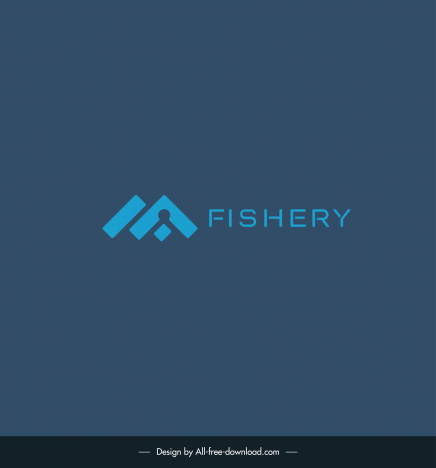 mf fishery text logotype flat modern elegant geometry texts sketch