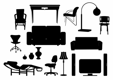 Modern Furniture Silhouettes