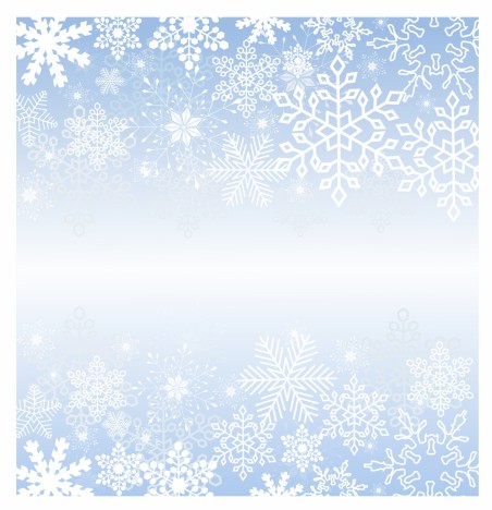 Modern Snowflakes Frame