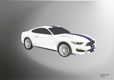 mustang cobra white