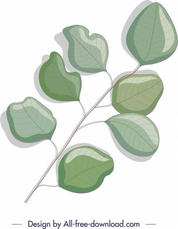 nature background green leaf branch sketch
