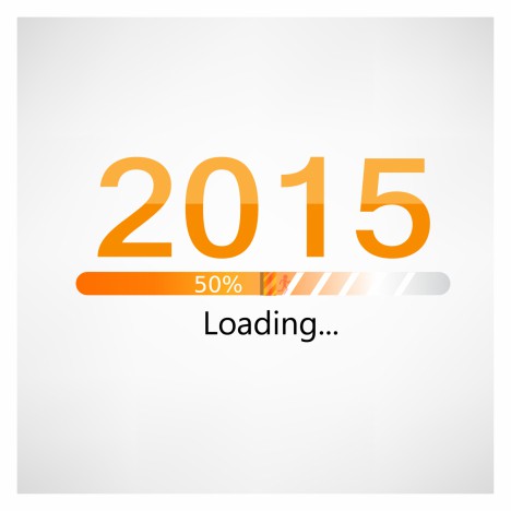 New year 2015 loading background