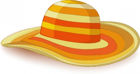 object background woman hat icon colored 3d design