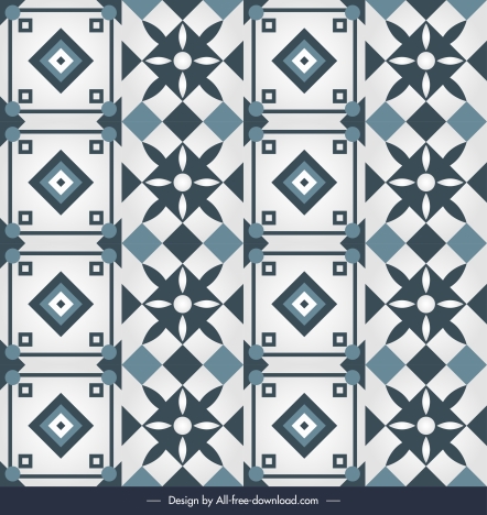 oriental pattern template classical flat repeating symmetrical decor