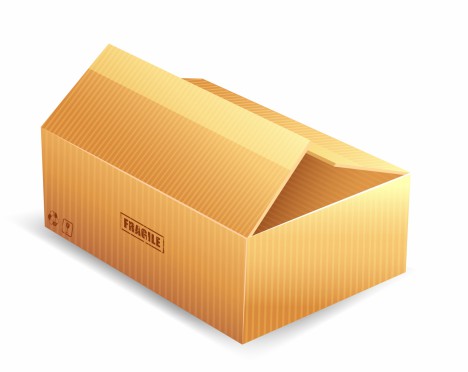 Parcel packaging box