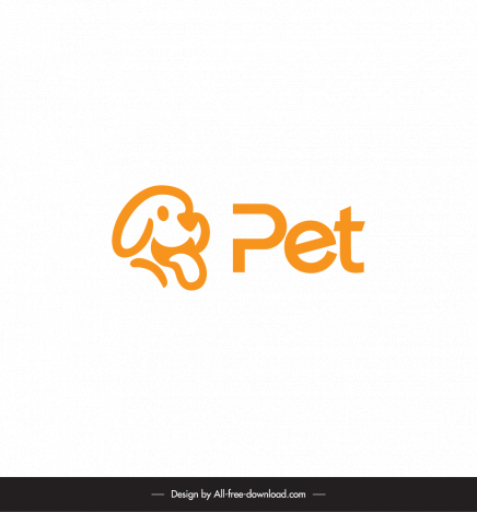 pet shop logo handdrawn dog text