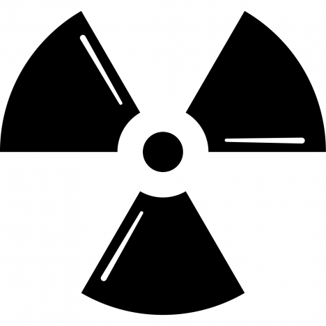 radiation alt contrasted symmetry sign icon