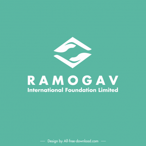 ramogav international foundation limited logo stylized hands