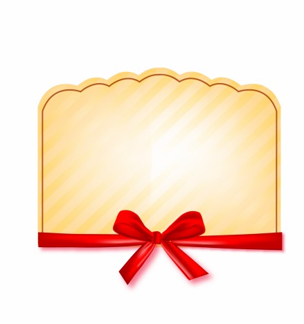 Red Bow with card