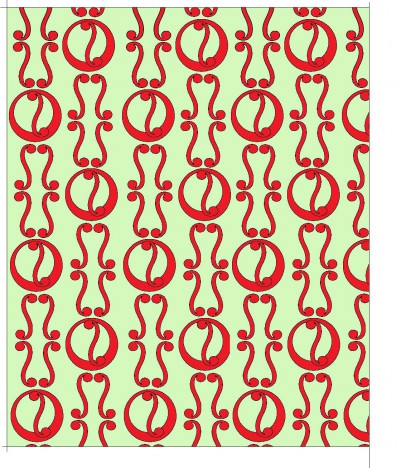 Repeat pattern design for wall paper