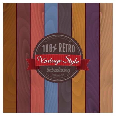 retro vintage style badge template