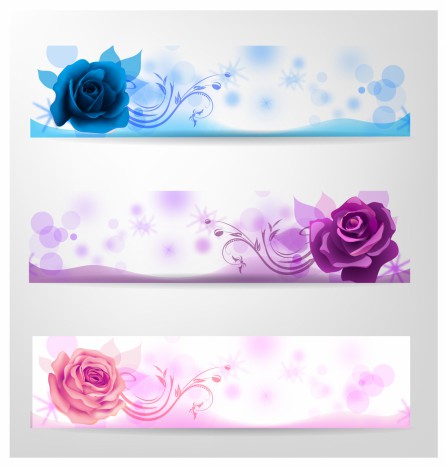 Rose banner set