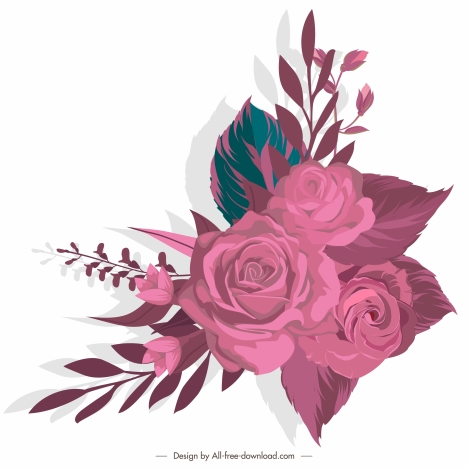 Rose flower line art sketch Royalty Free Vector Image