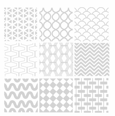 seamless geometric white pattern
