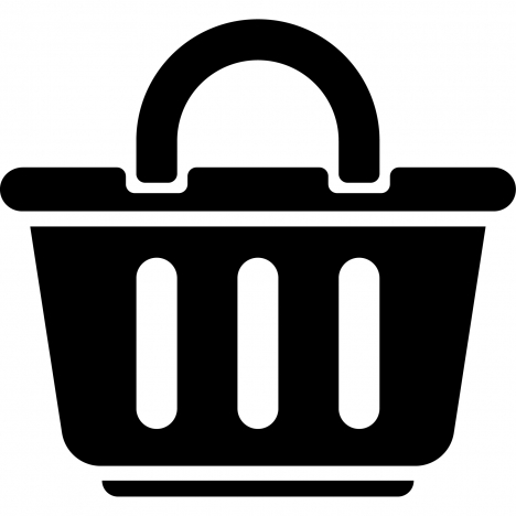 shopping basket sign icon flat silhouette geometric sketch