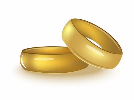 Simple wedding rings