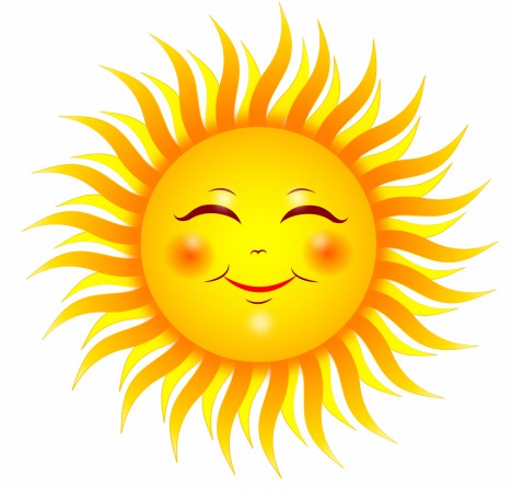 Smiling sun vectors stock in format for free download 2.11MB